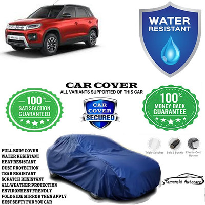 Tamanchi Autocare Car Cover For Maruti Suzuki Vitara Brezza ZDi Plus AMT Diesel(Blue)