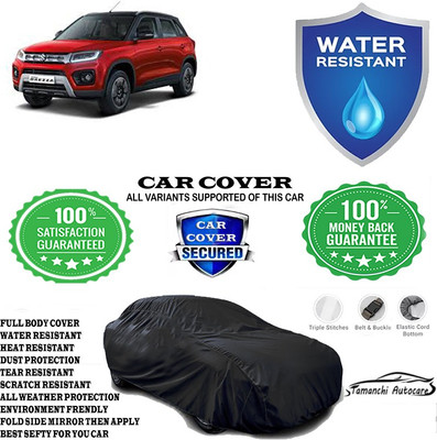 Tamanchi Autocare Car Cover For Maruti Suzuki Vitara Brezza VDi Diesel(Black)