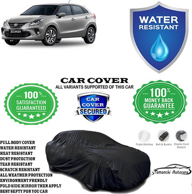 Tamanchi Autocare Car Cover For Toyota Glanza G CVT Petrol(Black)