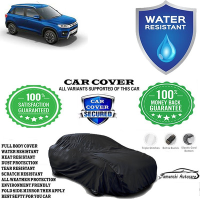 Tamanchi Autocare Car Cover For Maruti Suzuki Vitara Brezza VDi Option(Black)