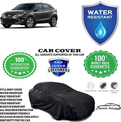 Tamanchi Autocare Car Cover For Toyota Glanza V Petrol(Black)