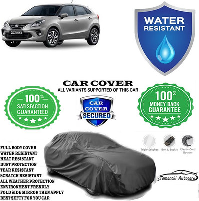Tamanchi Autocare Car Cover For Toyota Glanza G CVT Petrol(Grey)