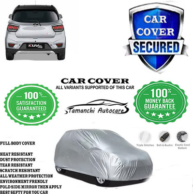 Tamanchi Autocare Car Cover For Mahindra KUV100 NXT G80 K8 Dual Tone Petrol(Silver)