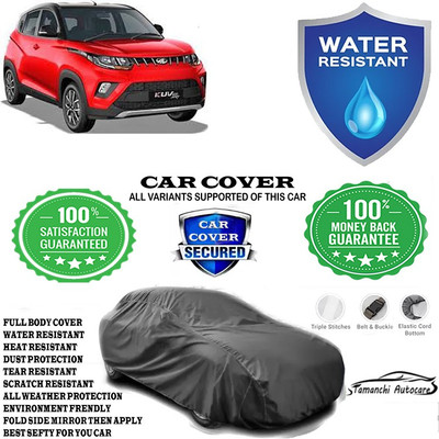 Tamanchi Autocare Car Cover For Mahindra KUV100 mFALCON G80 K6 Plus(Grey)