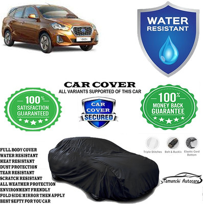 Tamanchi Autocare Car Cover For Datsun GO Plus D(Black)