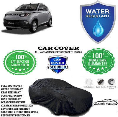 Tamanchi Autocare Car Cover For Mahindra KUV100 mFALCON D75 K2(Black)