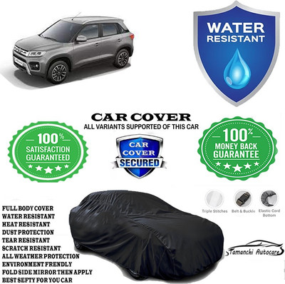 Tamanchi Autocare Car Cover For Maruti Suzuki Vitara Brezza ZXI Plus Dual Tone Petrol(Black)