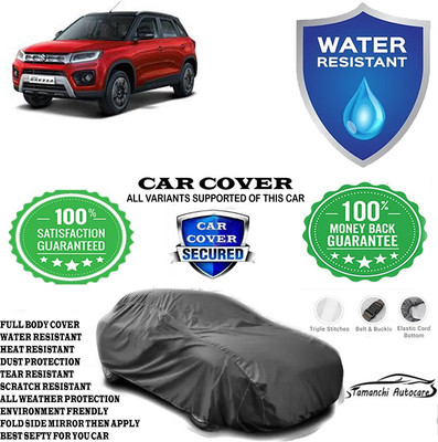 Tamanchi Autocare Car Cover For Maruti Suzuki Vitara Brezza VDi Diesel(Grey)