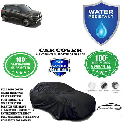 Tamanchi Autocare Car Cover For Maruti Suzuki Vitara Brezza ZDi Plus(Black)