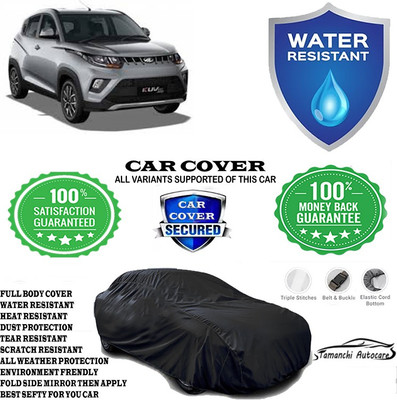 Tamanchi Autocare Car Cover For Mahindra KUV100 mFALCON D75 K8(Black)