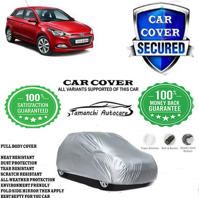 Tamanchi Autocare Car Cover For Hyundai Elite i20 Asta Option 1.2(Silver)