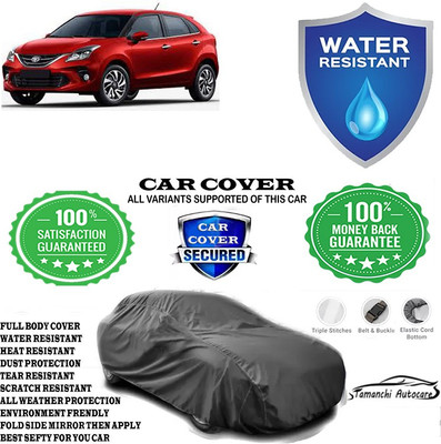 Tamanchi Autocare Car Cover For Toyota Glanza V CVT Petrol(Grey)