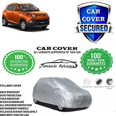 Tamanchi Autocare Car Cover For Mahindra KUV100 mFALCON G80 K4 Plus(Silver)