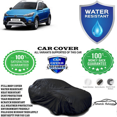 Tamanchi Autocare Car Cover For Hyundai i20 Active 1.2 SX with AVN(Black)