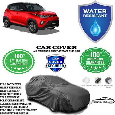 Tamanchi Autocare Car Cover For Mahindra KUV100 mFALCON D75 K4 Plus(Grey)