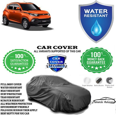 Tamanchi Autocare Car Cover For Mahindra KUV100 mFALCON D75 K4 Plus 5str(Grey)