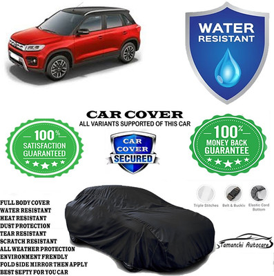 Tamanchi Autocare Car Cover For Maruti Suzuki Vitara Brezza VDi(Black)