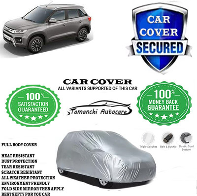 Tamanchi Autocare Car Cover For Maruti Suzuki Vitara Brezza LDi(Silver)