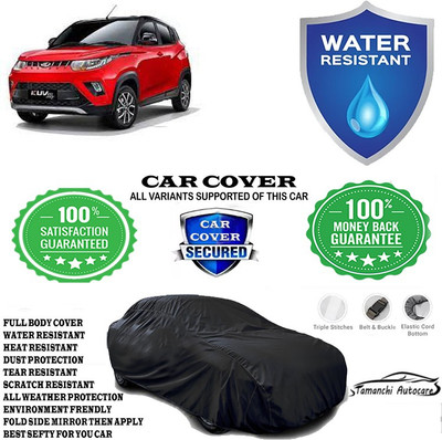 Tamanchi Autocare Car Cover For Mahindra KUV100 mFALCON D75 K2 Plus(Black)