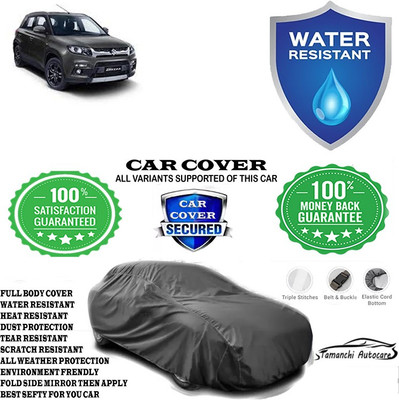 Tamanchi Autocare Car Cover For Maruti Suzuki Vitara Brezza VXI Petrol(Grey)