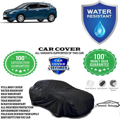 Tamanchi Autocare Car Cover For Maruti Suzuki Baleno Alpha CVT Petrol(Black)