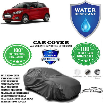 Tamanchi Autocare Car Cover For Hyundai Elite i20 Sportz Plus Dual Tone Petrol(Grey)
