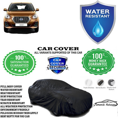 Tamanchi Autocare Car Cover For Datsun Go Plus T Option VDC Petrol(Black)
