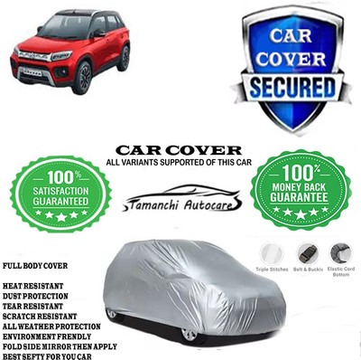 Tamanchi Autocare Car Cover For Maruti Suzuki Vitara Brezza ZDi Plus Dual Tone(Silver)