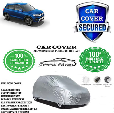 Tamanchi Autocare Car Cover For Maruti Suzuki Vitara Brezza VDi Option(Silver)