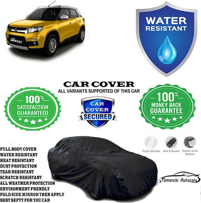 Tamanchi Autocare Car Cover For Maruti Suzuki Vitara Brezza VDi AMT Diesel(Black)