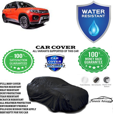 Tamanchi Autocare Car Cover For Maruti Suzuki Vitara Brezza ZXI AT Petrol(Black)