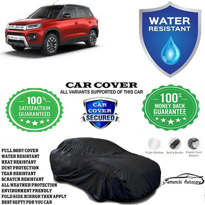 Tamanchi Autocare Car Cover For Maruti Suzuki Vitara Brezza ZDi Plus AMT Diesel(Black)