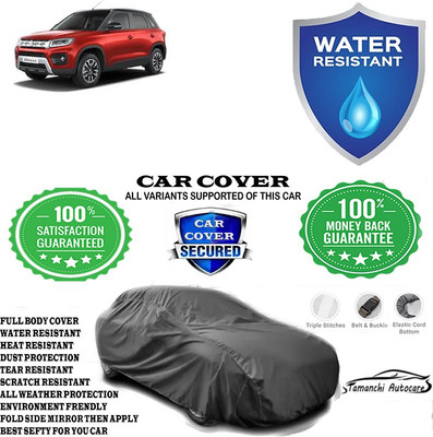 Tamanchi Autocare Car Cover For Maruti Suzuki Vitara Brezza ZDi Plus AMT Dual Tone Diesel(Grey)
