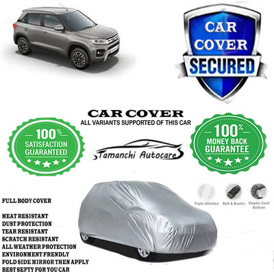 Tamanchi Autocare Car Cover For Maruti Suzuki Vitara Brezza ZDi Diesel(Silver)