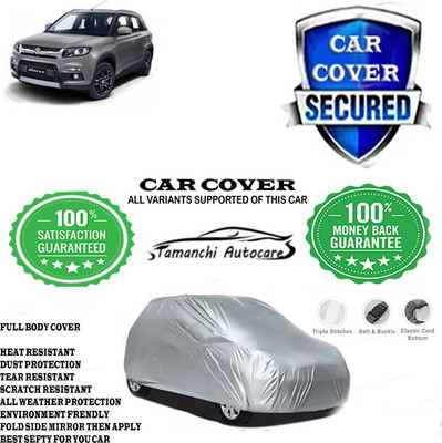 Tamanchi Autocare Car Cover For Maruti Suzuki Vitara Brezza ZDi AMT Diesel(Silver)