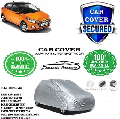 Tamanchi Autocare Car Cover For Hyundai Elite i20 Magna 1.4 CRDi(Silver)