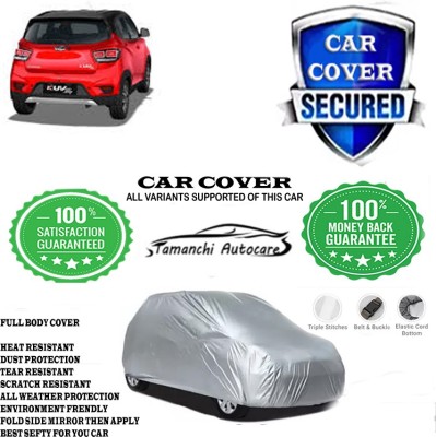 Tamanchi Autocare Car Cover For Mahindra KUV100 NXT G80 K8 Dual Tone(Silver)