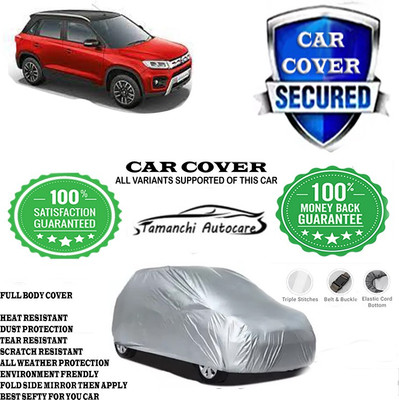 Tamanchi Autocare Car Cover For Maruti Suzuki Vitara Brezza LDi Diesel(Silver)
