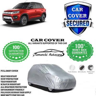 Tamanchi Autocare Car Cover For Maruti Suzuki Vitara Brezza ZDi Plus AMT Diesel(Silver)