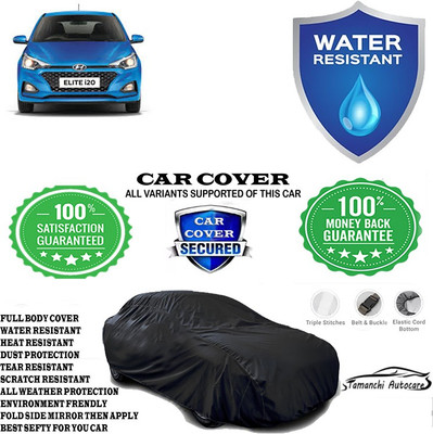 Tamanchi Autocare Car Cover For Hyundai Elite i20 Sportz 1.2(Black)