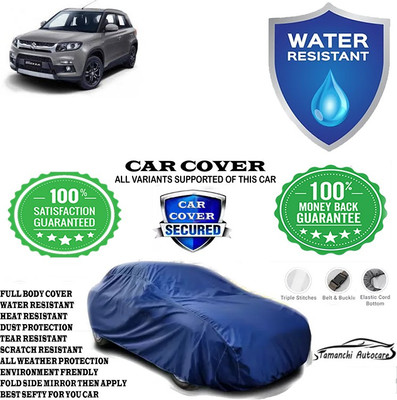 Tamanchi Autocare Car Cover For Maruti Suzuki Vitara Brezza ZDi AMT Diesel(Blue)