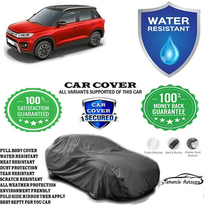 Tamanchi Autocare Car Cover For Maruti Suzuki Vitara Brezza VDi(Grey)