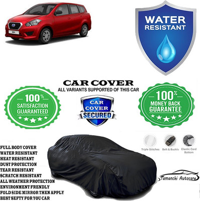 Tamanchi Autocare Car Cover For Datsun Go Plus D Petrol(Black)