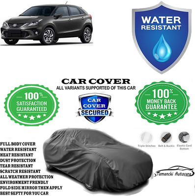 Tamanchi Autocare Car Cover For Toyota Glanza V Petrol(Grey)