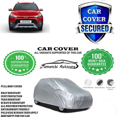 Tamanchi Autocare Car Cover For Hyundai i20 Active SX Dual Tone Petrol(Silver)