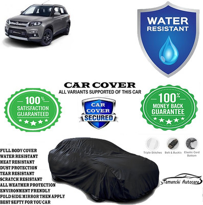 Tamanchi Autocare Car Cover For Maruti Suzuki Vitara Brezza ZDi AMT Diesel(Black)
