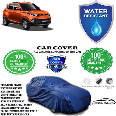 Tamanchi Autocare Car Cover For Mahindra KUV100 mFALCON D75 K4 Plus 5str(Blue)