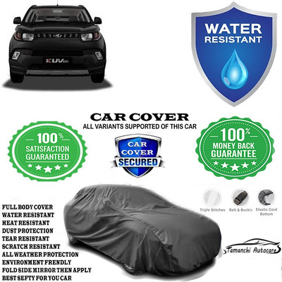 Tamanchi Autocare Car Cover For Mahindra KUV100 mFALCON G80 K4 5str(Grey)