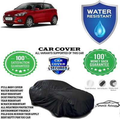 Tamanchi Autocare Car Cover For Hyundai Elite i20 Sportz Plus Dual Tone Petrol(Black)