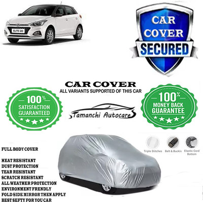 Tamanchi Autocare Car Cover For Hyundai Elite i20 Sportz Plus Petrol(Silver)